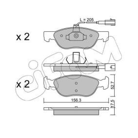 Bremsbeläge 822-082-1 von CIFAM günstig für 82,33 € online kaufen