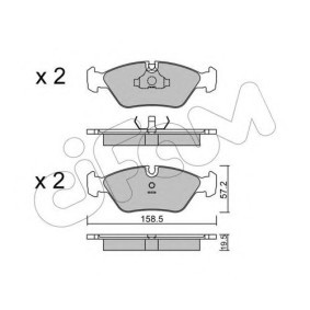 Achetez des Plaquettes de frein CIFAM 822-091-1 à prix pour 29,84 €