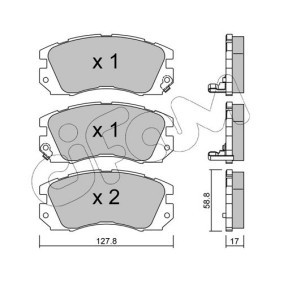 Bremsbeläge 822-140-0 von CIFAM günstig für 36,48 € online kaufen
