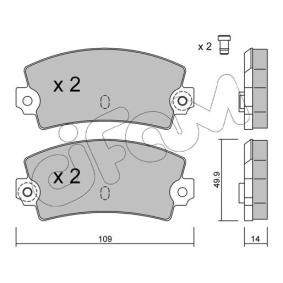 Achetez des Plaquettes de frein CIFAM 822-147-1 à prix pour 24,78 €