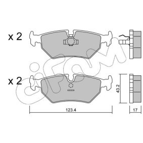 Bremsbeläge 822-178-0 von CIFAM günstig für 88,41 € online kaufen