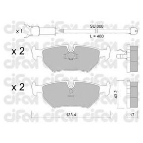 Compre Pastilhas de travão da CIFAM 822-178-0K a um preço baixo por 31,46 €