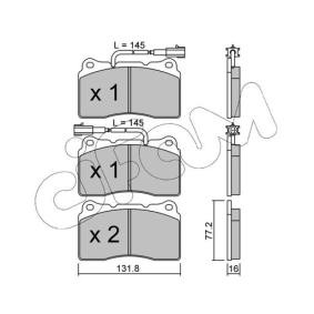 Bremsbeläge 822-288-0 von CIFAM günstig für 104,25 € online kaufen