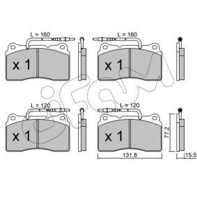 Bremsbeläge 822-288-3 von CIFAM günstig für 49,69 € online kaufen