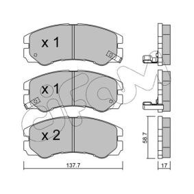 Bremsbeläge von CIFAM 822-357-0