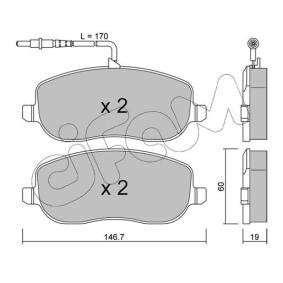 Bremsbeläge 822-530-0 von CIFAM günstig für 86,70 € online kaufen