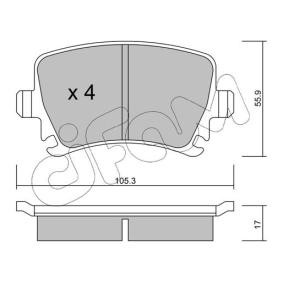 SEAT Bremsbeläge von CIFAM