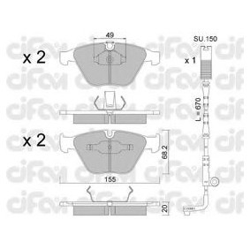 Bremsbeläge 822-558-0K von CIFAM günstig für 73,32 € online kaufen