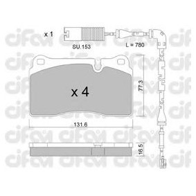 Bremsbeläge 822-695-0K von CIFAM günstig für 71,24 € online kaufen