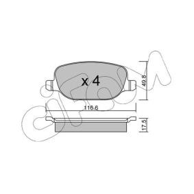 Bremsbeläge 822-704-0 von CIFAM günstig für 89,40 € online kaufen