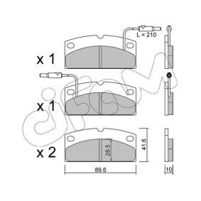 Compre Pastilhas de travão da CIFAM 822-767-1 a um preço baixo por 26,06 €
