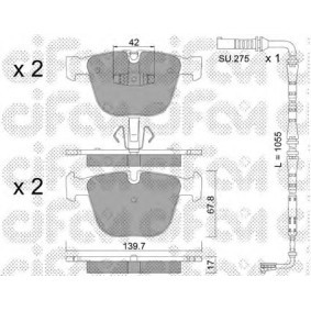 Bremsbeläge 822-773-6K von CIFAM günstig für 68,21 € online kaufen