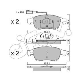 Bremsbeläge 822-817-1 von CIFAM günstig für 98,78 € online kaufen