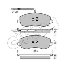 Bremsbeläge 822-847-0 von CIFAM günstig für 107,44 € online kaufen