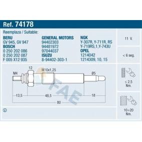 Compre Vela incandescente da FAE 74178 a um preço baixo por 13,86 €