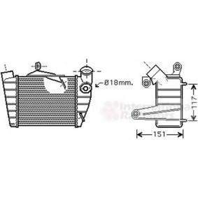 Kjøp Intercooler av VAN WEZEL 76004019 til den lave prisen 5359,68 NOK