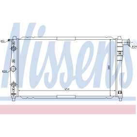 Kühler, Motorkühlung 61659 von NISSENS günstig für 73,97 € online kaufen