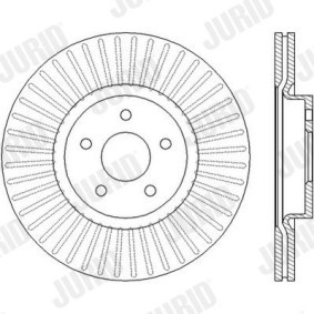 Bremsscheibe für HYUNDAI von JURID