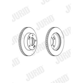 Bremsscheibe von JURID 562910JC