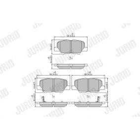 Bremsbeläge 573442J von JURID günstig für 21,23 € online kaufen