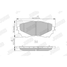 Bremsbeläge 573444J von JURID günstig für 24,34 € online kaufen