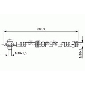 Bremsschlauch 1 987 481 693 CUPRA von BOSCH
