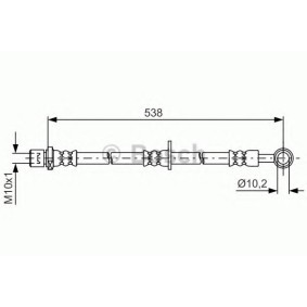 Bremsschlauch 1 987 481 606 von BOSCH günstig für 26,16 € online kaufen
