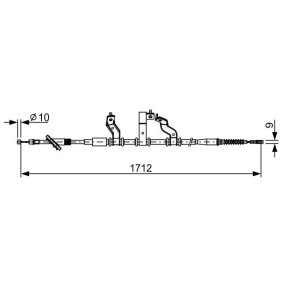 Handbremsseil 1 987 482 529 von BOSCH günstig für 69,40 € online kaufen