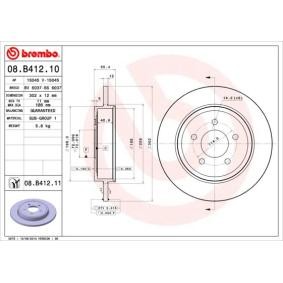 Bremsscheibe 08.B412.11 von BREMBO günstig für 64,29 € online kaufen