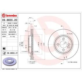 Köp Bromsskiva av BREMBO 09.8655.21 till det låga priset 567,49 kr