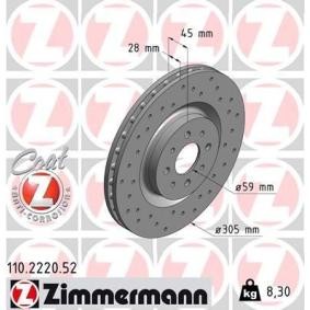Bremsscheibe für ALFA ROMEO von ZIMMERMANN