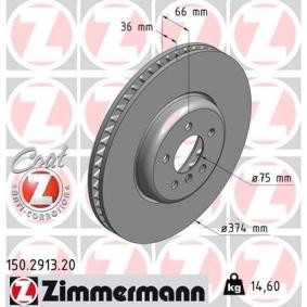 Bremsscheibe 150.2913.20 von ZIMMERMANN günstig für 129,05 € online kaufen