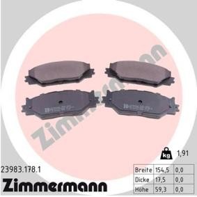Bremsbeläge 23983.178.1 von ZIMMERMANN günstig für 55,88 € online kaufen