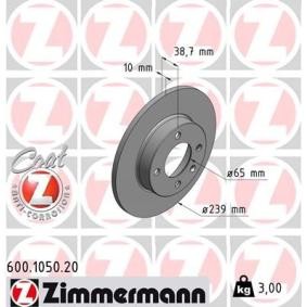 Bremsscheibe 600.1050.20 von ZIMMERMANN günstig für 21,82 € online kaufen