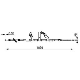 Handbremsseil 1 987 482 531 von BOSCH günstig für 71,79 € online kaufen