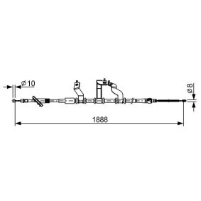 Handbremsseil 1 987 482 532 von BOSCH günstig für 71,71 € online kaufen