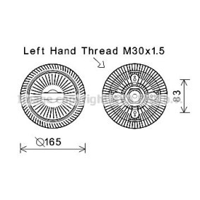 Acquista Frizione ventola da PRASCO RTC612 a buon mercato per soli 375,12 €