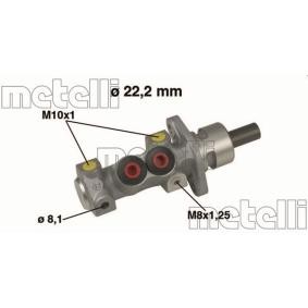 Hauptbremszylinder des Herstellers METELLI - Originalware Artikelnummer: 05-0489