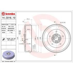 Osta Jarrurumpu BREMBO:llä 14.C016.10 edullisesti hintaan 55,27 €