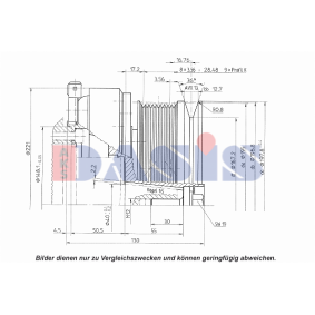 Acquista Puleggia compressore aria condizionata da AKS DASIS 851227N a buon mercato per soli 978,24 €