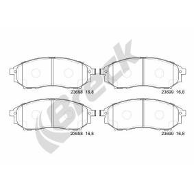 Achetez des Plaquettes de frein BRECK 23698 00 701 00 à prix pour 45,16 €