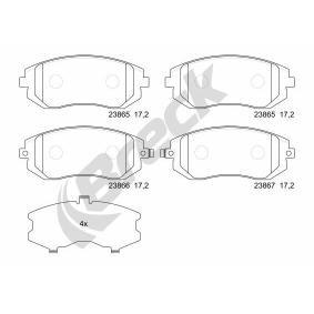 Achetez des Plaquettes de frein BRECK 23865 00 701 00 à prix pour 32,62 €