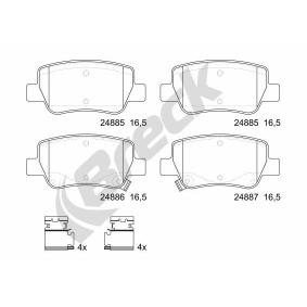 Achetez des Plaquettes de frein BRECK 24885 00 704 10 à prix pour 44,23 €