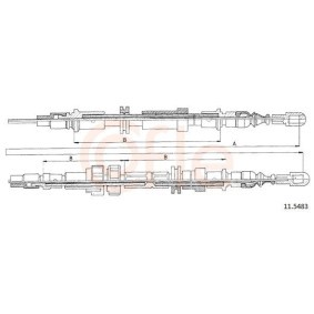 Handbremsseil für FORD von COFLE