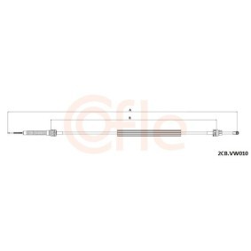 Compre Cabo de aço, accionamento da embraiagem da COFLE 11.3063 a um preço baixo por 15,20 €