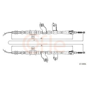 Handbremsseil 17.3501 von COFLE günstig für 64,61 € online kaufen