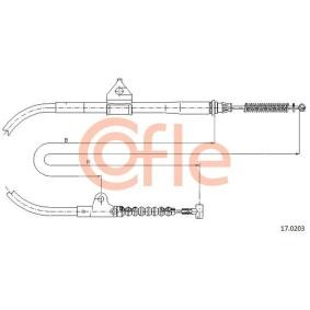 Handbremsseil 17.0203 von COFLE günstig für 29,28 € online kaufen