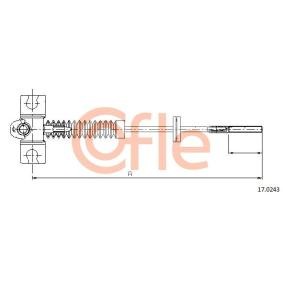 Handbremsseil 17.0243 von COFLE günstig für 20,87 € online kaufen