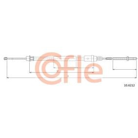 Handbremsseil 10.6212 von COFLE günstig für 9,88 € online kaufen