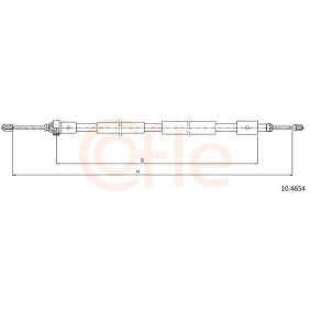 Handbremsseil 10.4654 von COFLE günstig für 11,68 € online kaufen